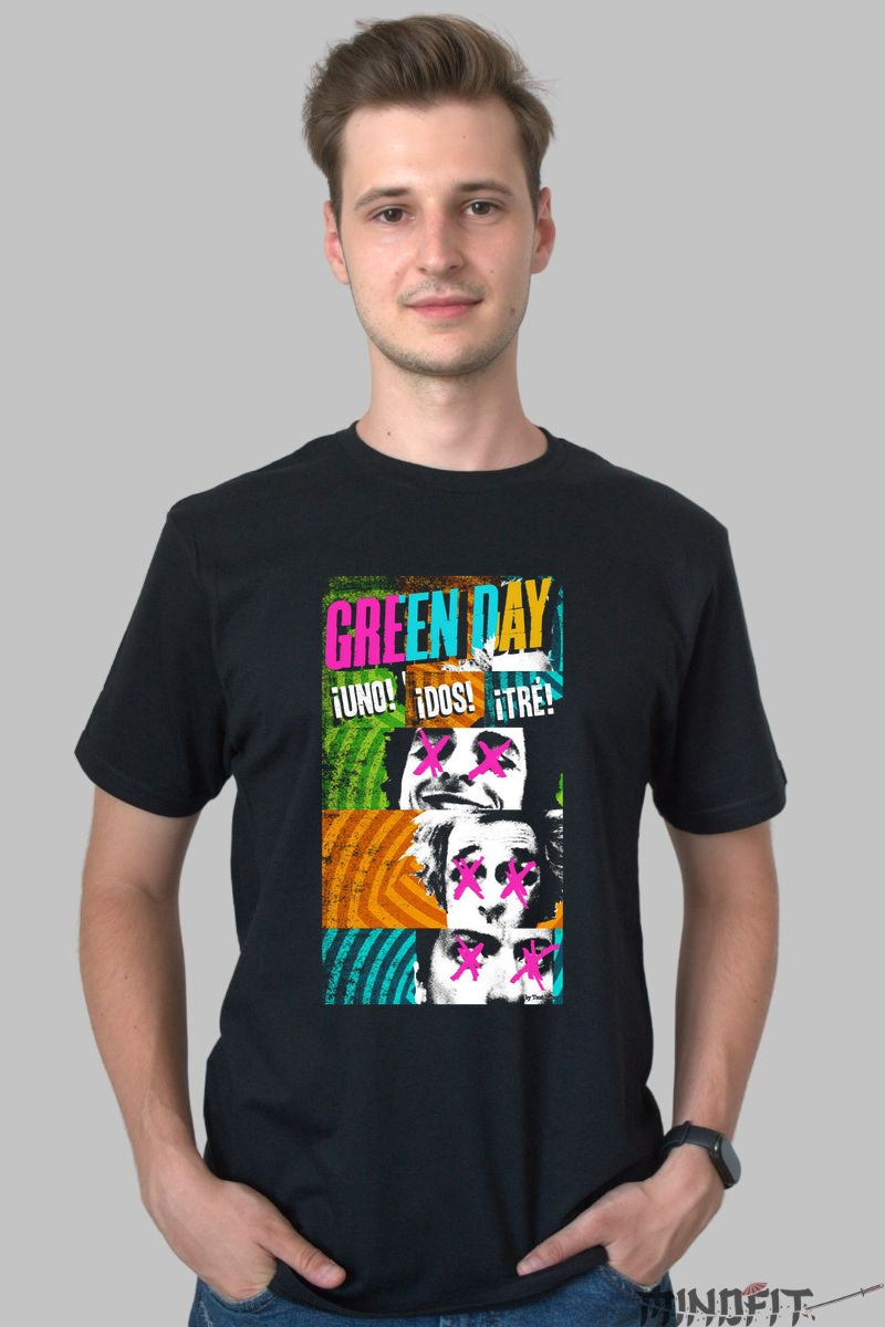 Tricou Green Day - |no! .os! re! Editie Speciala barbat negru