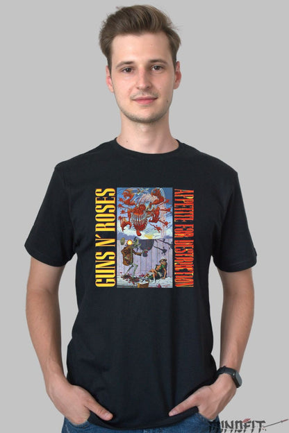 Tricou Guns N- Roses - Appetite for Destruction Art barbat negru