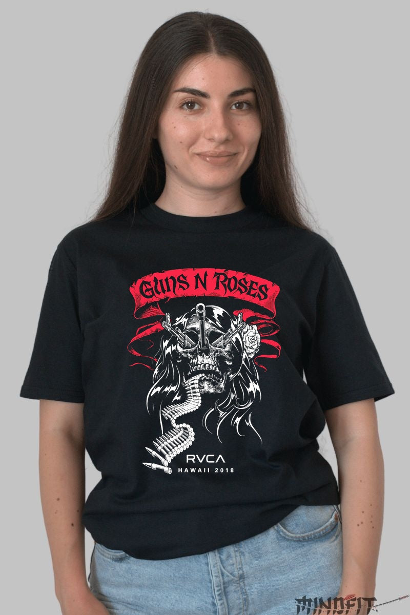 Tricou Guns N- Roses - Hawaii Tour 2018 dama negru