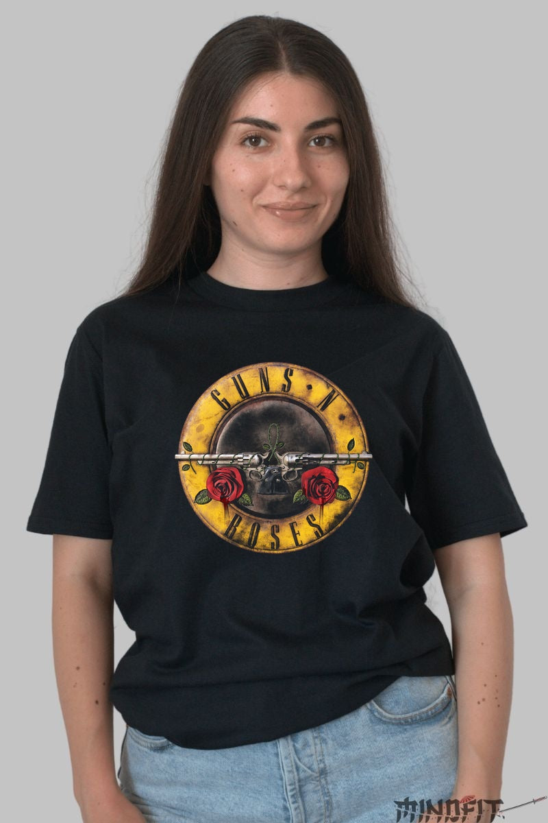 Tricou Guns N' Roses - Logo Legendar Hard Rock dama negru