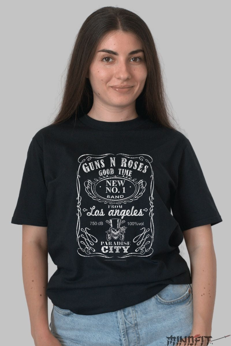 Tricou Guns N- Roses - Paradise City Vibe dama negru