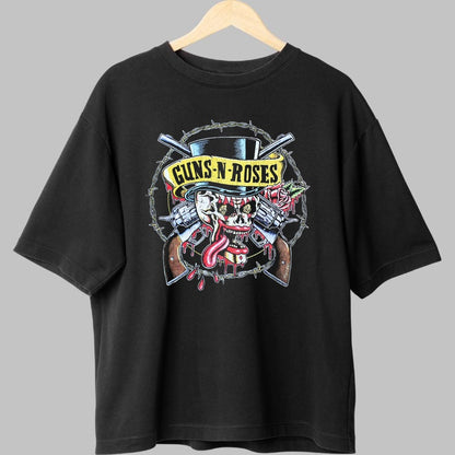 Tricou Guns N' Roses - Skull & Revolvers fata