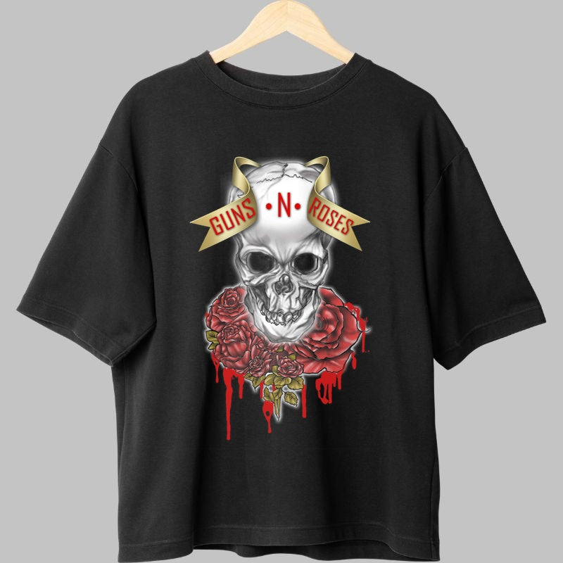 Tricou Guns N Roses - Skull & Roses Legacy fata