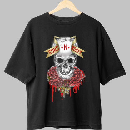 Tricou Guns N Roses - Skull & Roses Legacy fata