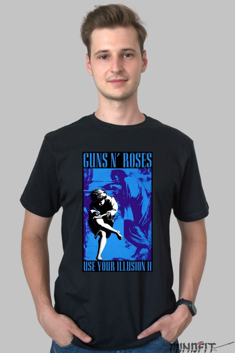 Tricou Guns N- Roses - Use Your Illusion II barbat negru