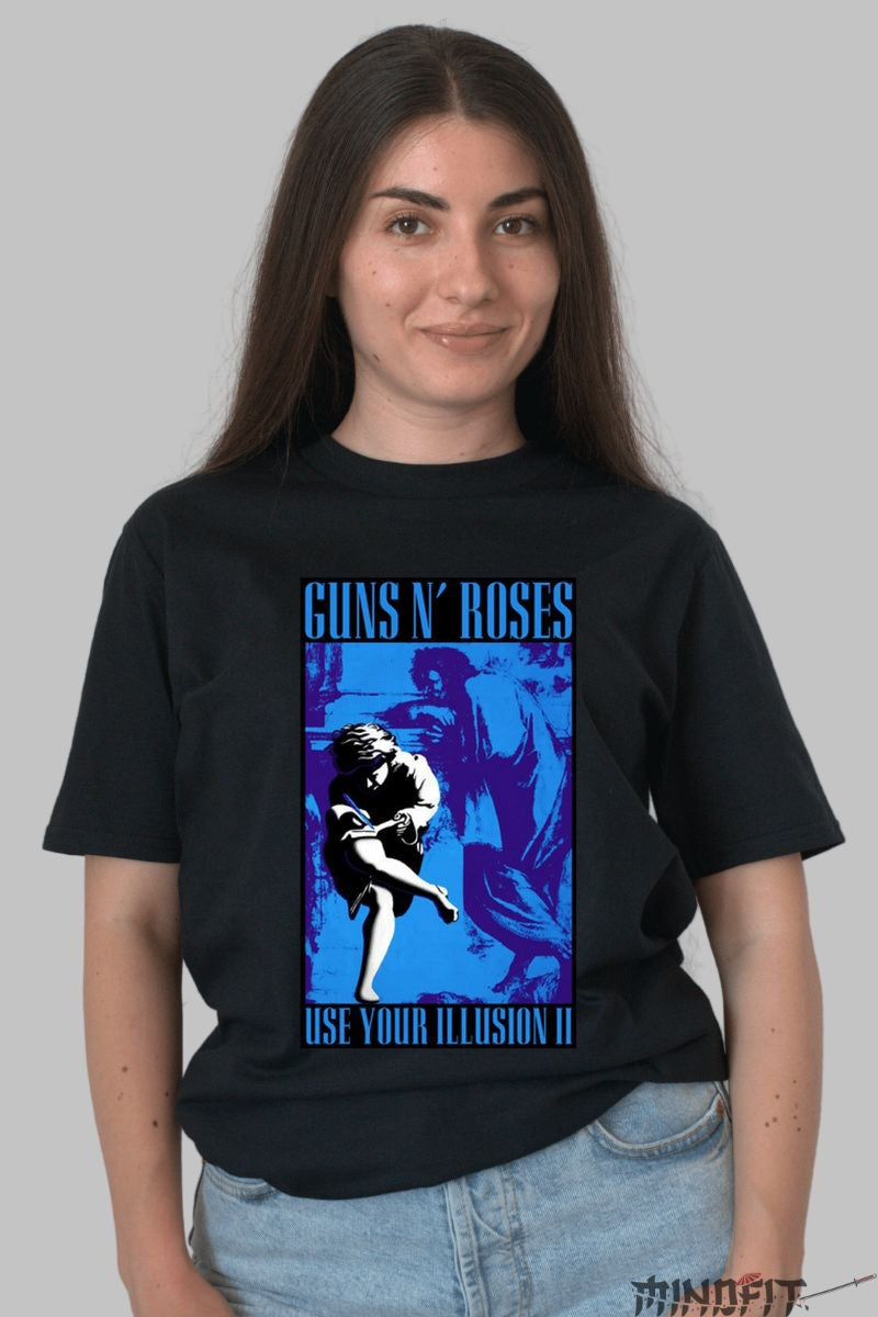 Tricou Guns N- Roses - Use Your Illusion II dama negru