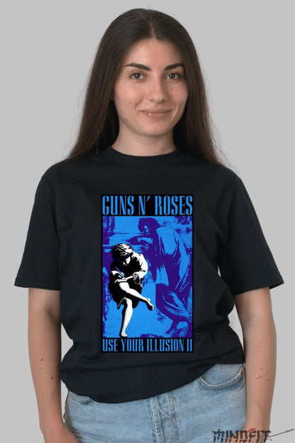 Tricou Guns N- Roses - Use Your Illusion II dama negru