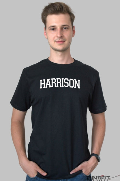 Tricou Harrison - Spiritul studentesc iconic barbat negru