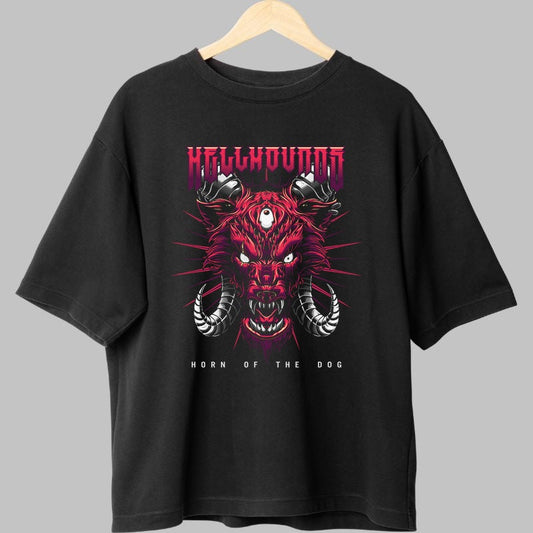 Tricou Hellhounds - Horn of the Dog fata