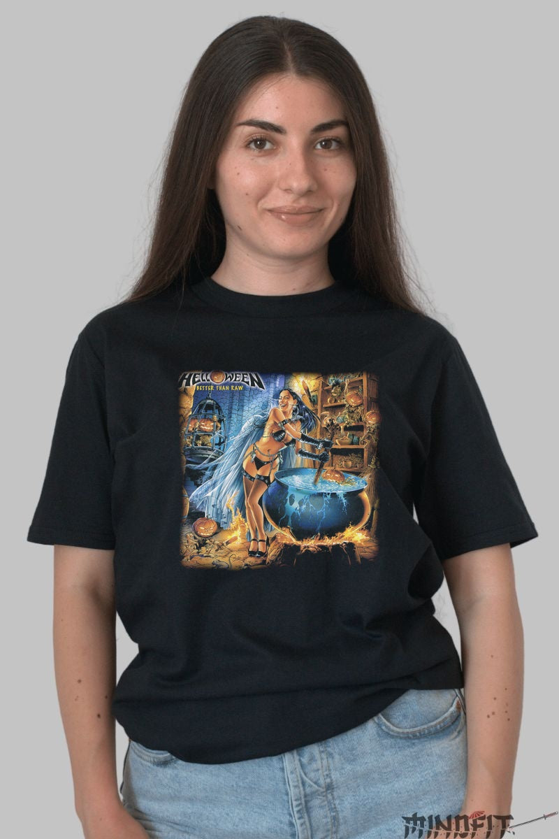 Tricou Helloween - Better Than Raw Witch Art dama negru
