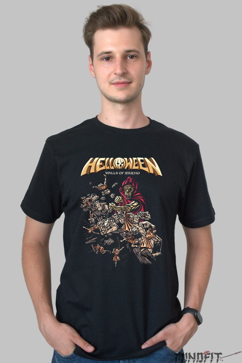 Tricou Helloween - Walls of Jericho Edition barbat negru