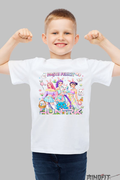 Tricou HUNTRIX - Edi?ie Speciala Paste baiat alb