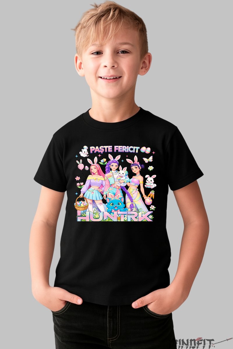 Tricou HUNTRIX - Edi?ie Speciala Paste baiat negru