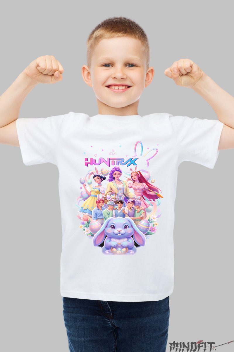 Tricou HUNTRIX Fantasy - Colectia Magica baiat alb