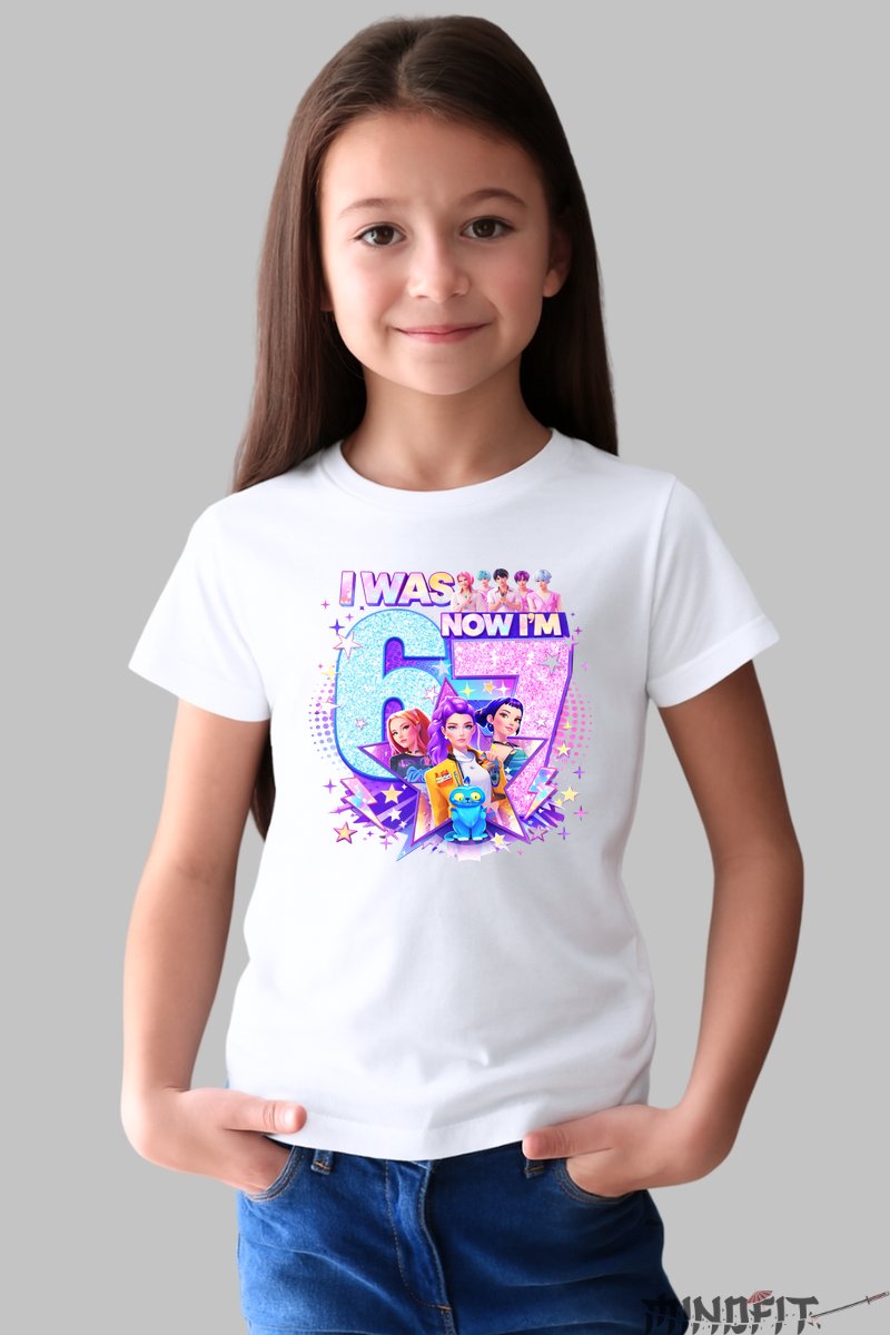 Tricou HUNTRIX Six Seven - Evolutia Epic? fata alb