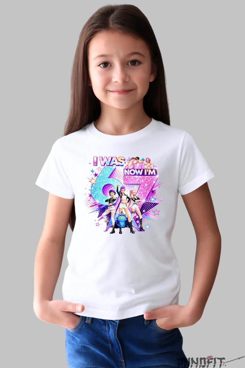 Tricou HUNTRIX Six Seven - Glam Star Energetic fata alb