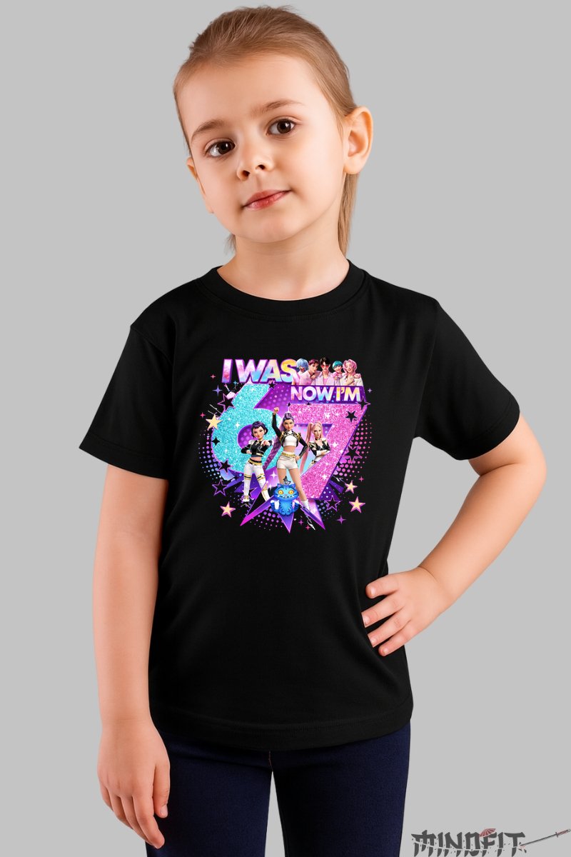Tricou HUNTRIX Six Seven - Glamorous Pop Icons fata negru