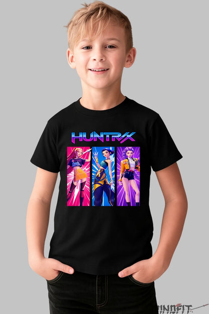 Tricou HUNTRIX - Tripla Energie in Actiune baiat negru