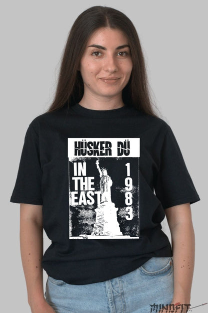 Tricou Huker Du - In the East 1983 Tour dama negru