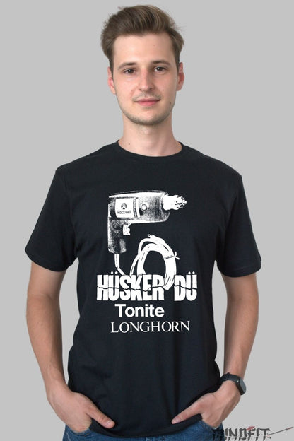 Tricou Huker Du- Longhorn Tonite barbat negru