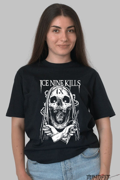 Tricou Ice Nine Kills - Horrorcore Skull Art dama negru
