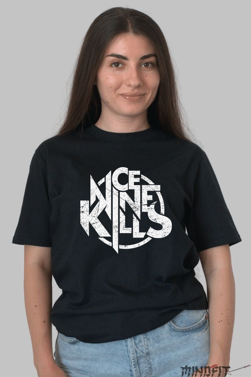 Tricou Ice Nine Kills - Logo Distorsionat dama negru