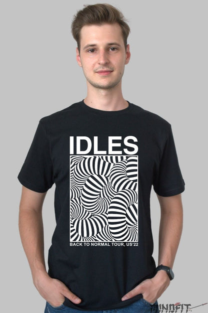 Tricou IDLES - Back to Normal Tour 2022 barbat negru