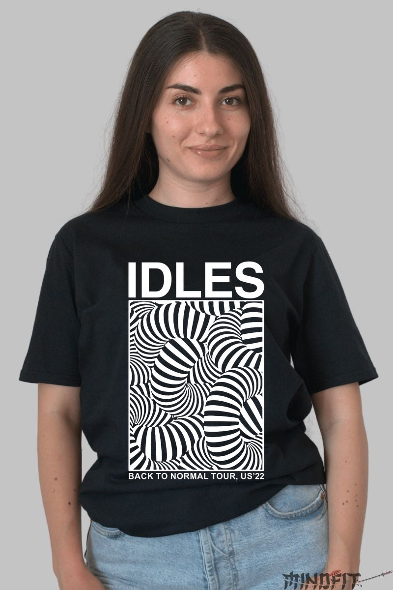 Tricou IDLES - Back to Normal Tour 2022 dama negru