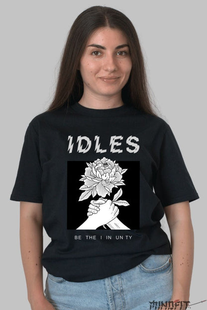 Tricou IDLES - Be the I in Unity dama negru