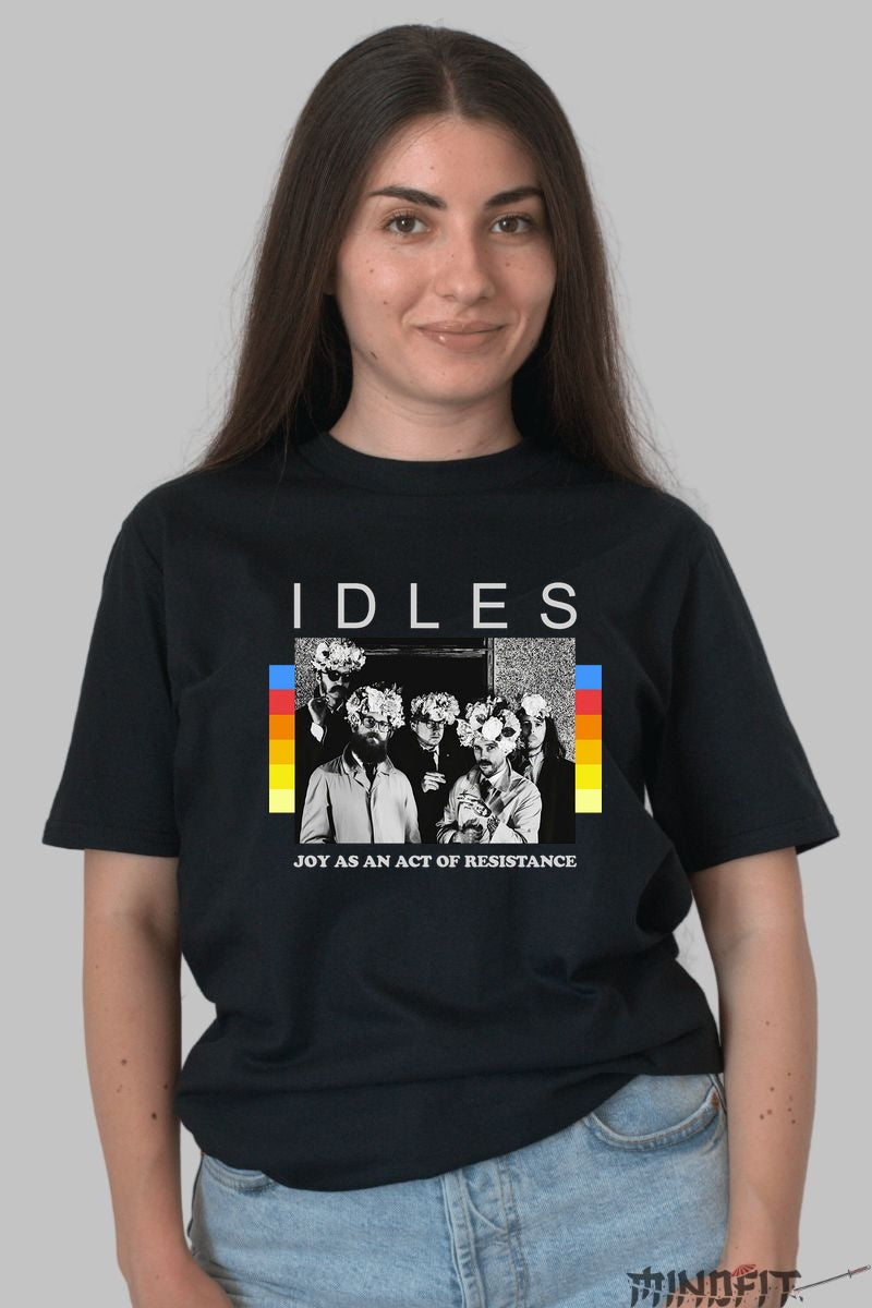 Tricou IDLES - Joy As An Act of Resistance dama negru