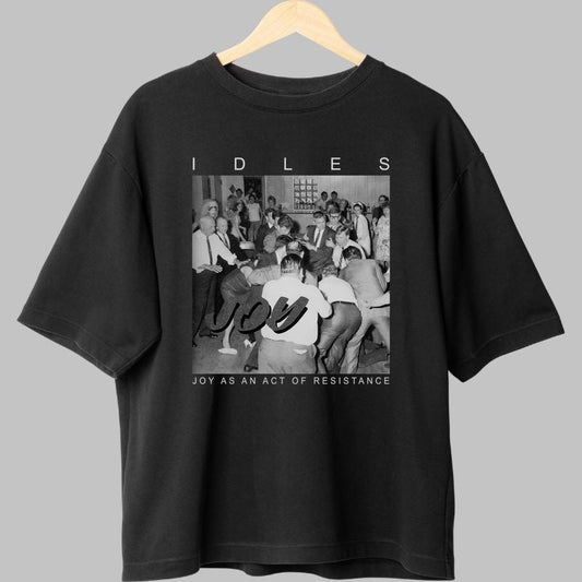 Tricou IDLES Rock - Joy as an Act of Resistance fata