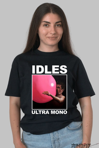 Tricou IDLES - Ultra Mono Artwork dama negru