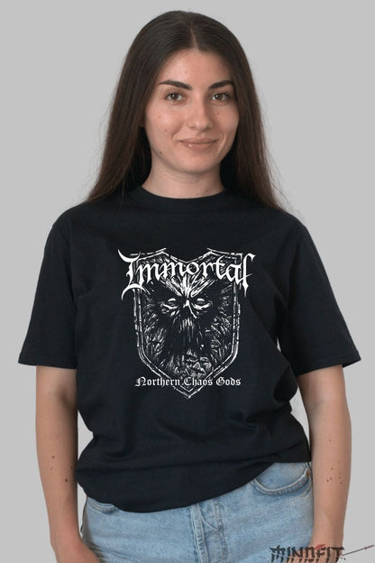 Tricou Immortal - Northern Chaos Gods dama negru