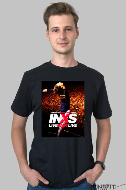 Tricou INXS Live Baby Live - Wembley 1991 Edition barbat negru