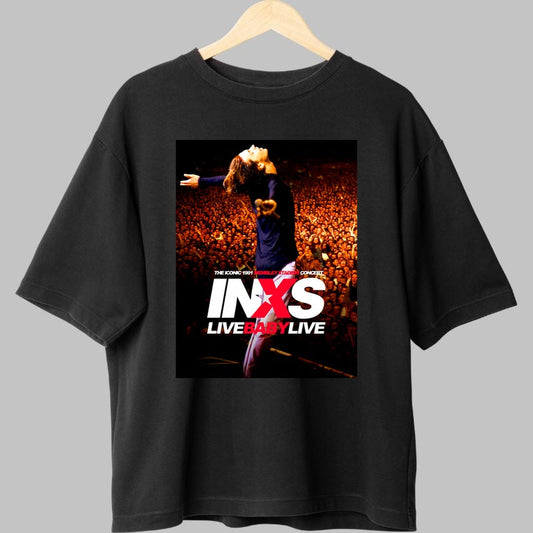 Tricou INXS Live Baby Live - Wembley 1991 Edition fata