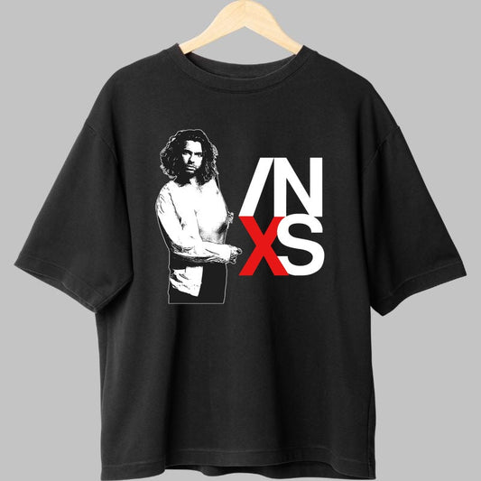 Tricou INXS - Portret Iconic & Logo Retro fata