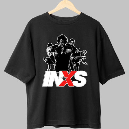 Tricou INXS - Siluete Rock Legendare fata