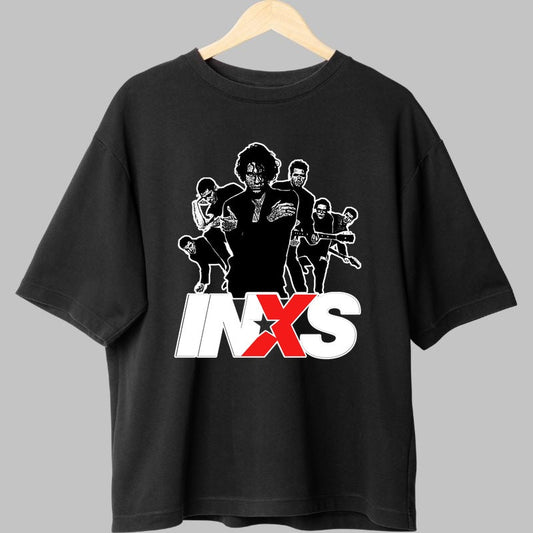 Tricou INXS - Siluete Rock Legendare fata