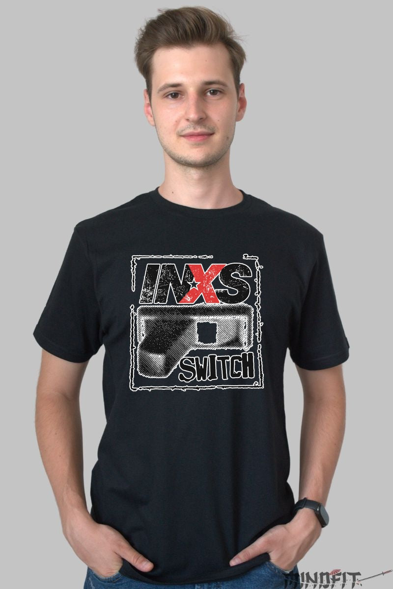Tricou INXS - Switch Album Art barbat negru