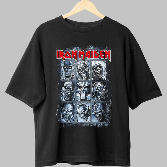 Tricou Iron Maiden - Eddie in 9 ipostaze legendare fata
