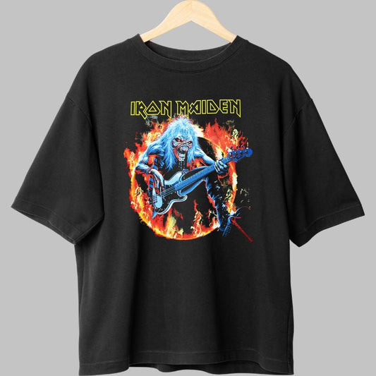 Tricou Iron Maiden - Eddie in Flacari fata