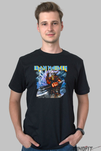 Tricou Iron Maiden - Eddie Razboinicul Fulgerului barbat negru