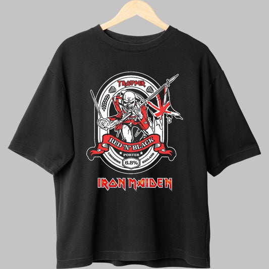 Tricou Iron Maiden - Red -N- Black Porter Edition fata