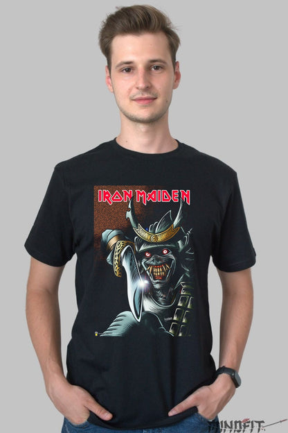 Tricou Iron Maiden - Samurai Eddie Legend barbat negru
