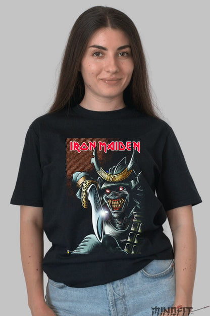 Tricou Iron Maiden - Samurai Eddie Legend dama negru