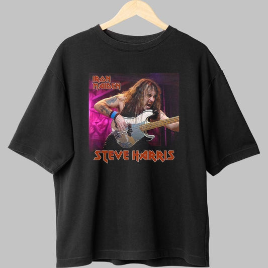 Tricou Iron Maiden - Steve Harris Live Impact fata