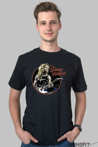 Tricou James Hetfield - Metal Power Iconic barbat negru