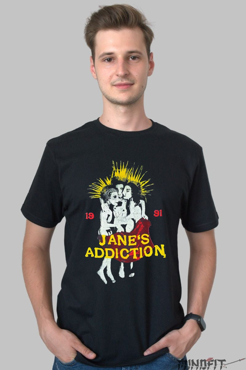 Tricou Jane-s Addiction - 1991 Iconic Graphic barbat negru