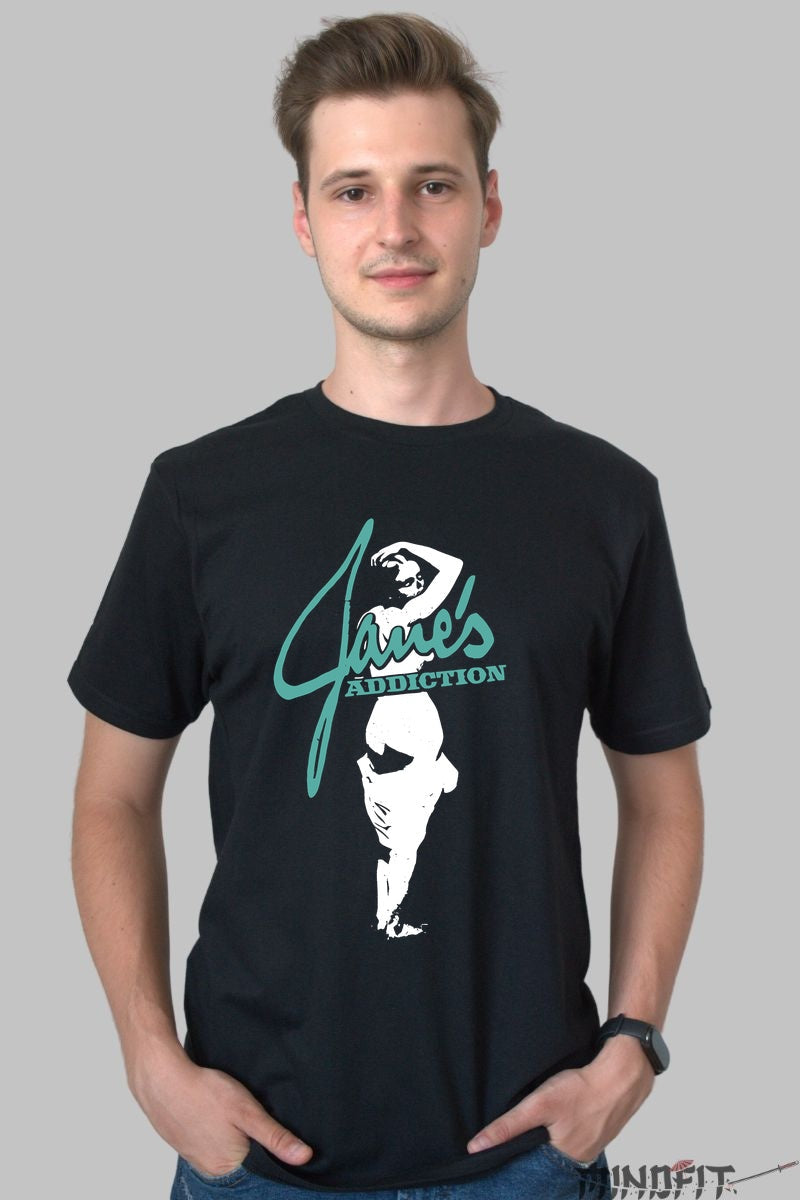 Tricou Jane's Addiction - Iconic Stage Silhouette barbat negru