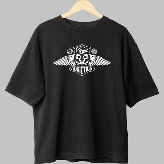 Tricou Jane-s Addiction - Wings Skull Emblem fata